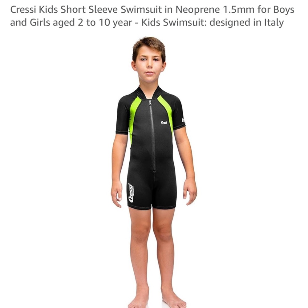 Kids Wetsuit Neoprene Cressi Swim sz XL, 7-8